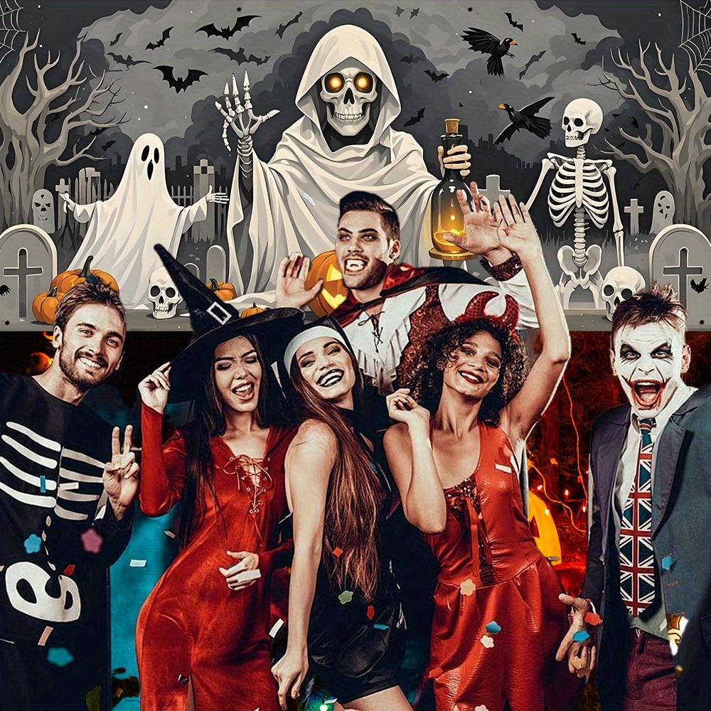 2D door banner, 2D party banner, 1 piece, Halloween garage banner, 70.87 x 157.48 incheszyc