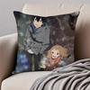 Romantic Mystery Japanese Anime EErased Cushion Cover Pillowcase Antidustmite Invisible Zipper Short Plush Sofa Cushion