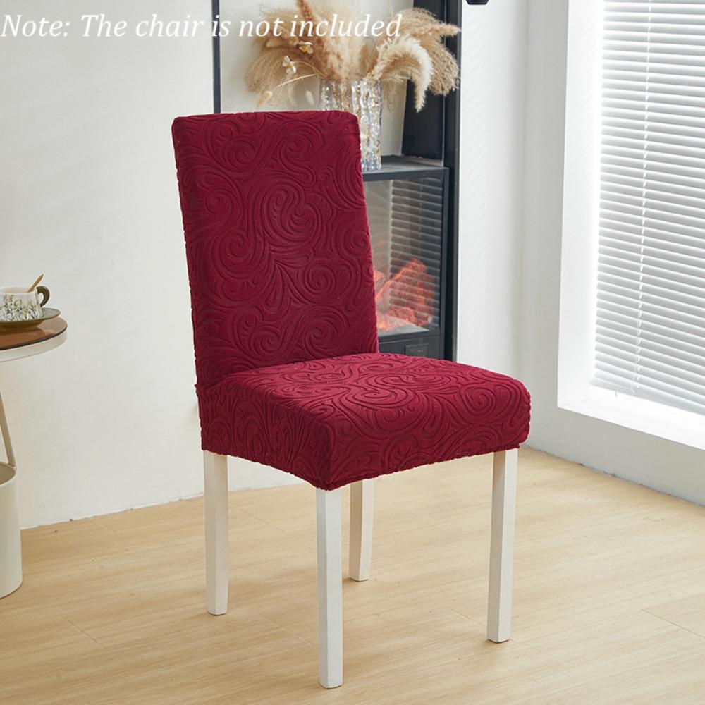 Soft Elastic Chair Cover Thickened Full Wrap Wear-Resistan Seat Cover Jacquard Dustproof Living Room Chair Cover Decorative красный