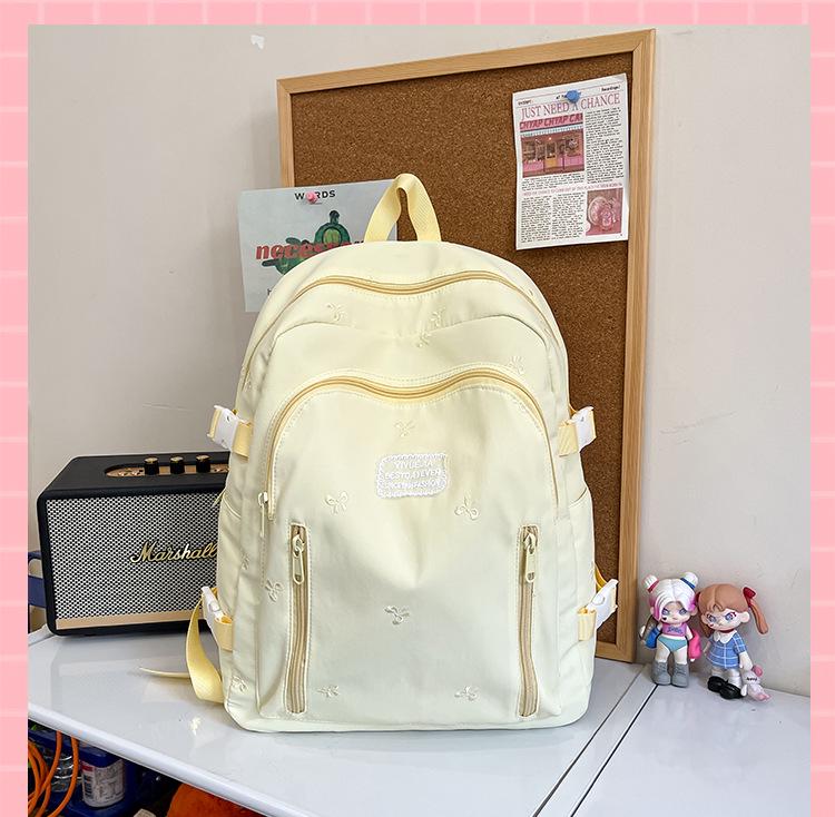 Женский рюкзак в стиле Мори - Мода Харадзюку 2025: Простой, Универсальный Школьный Рюкзак и Дорожная Сумка