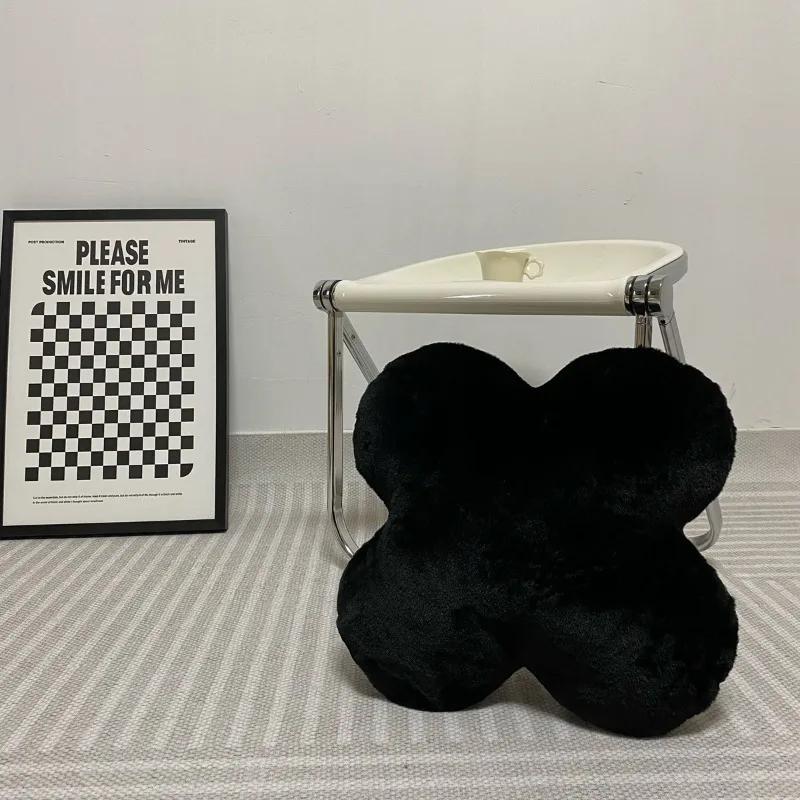 

Креативное искусство плюшевая игрушка кукла искусство цветок подушка для броска офисная подушка для сиденья студента подушка для пола на эркере 50x50cm чёрный