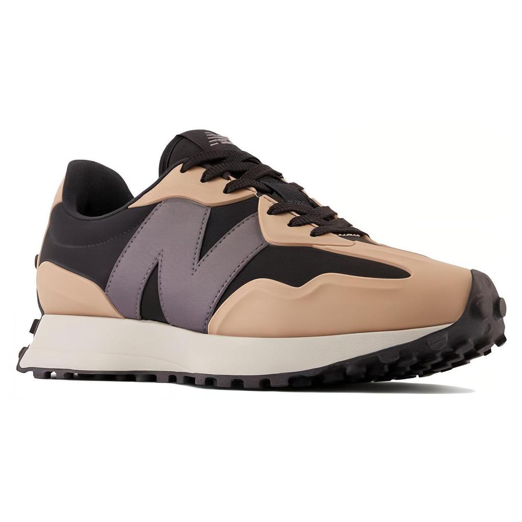 New Balance Nb 327 Comfortable Versatile Leather Durable Low-Top Running Shoes Men Sneaker Brown Black U327USB
