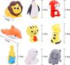 100pcs Cute Animal Erasers for Mini Puzzle Pencil Party Fun Eraser Set for Elementary School Mini Puzzle Pencil Class Carnival School Ages Kids,