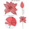 Artificial Maple Leaf Artificial Christmas Flower 28cm Gold Champagne Christmas Flower Christmas Tree Decorative Flower