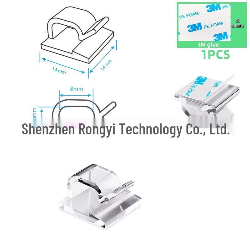 Klip do Organizacji Przewodów i Kabli Sieciowych Kamery Samochodowej na Deskę Rozdzielczą - Zarządzanie Kablami na Biurko