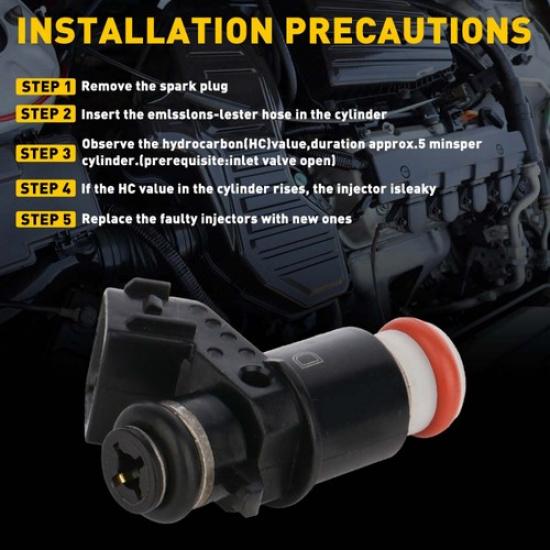 4 Fuel Injectors For Honda Civic 1.7L EX DX HX LX 2001 2002 2003 2004 2005