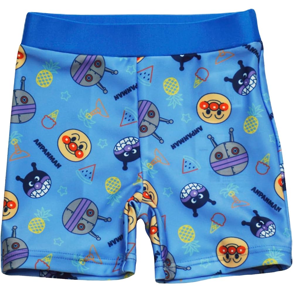[Bandai] 2026 Summer Anpanman Boys 5 Minute Length Full Pattern Saltwater Pants Swimsuit Anpanman...