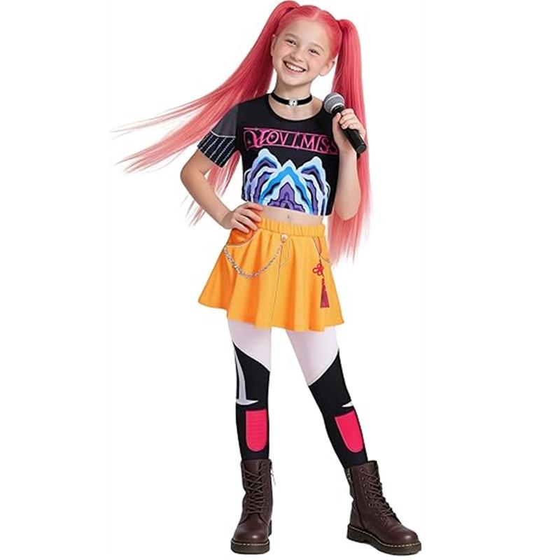 KPOP Demon Hunter Zoey Φόρεμα Κορίτσια Mira Rumi Κοστούμι για Πάρτι Γενεθλίων