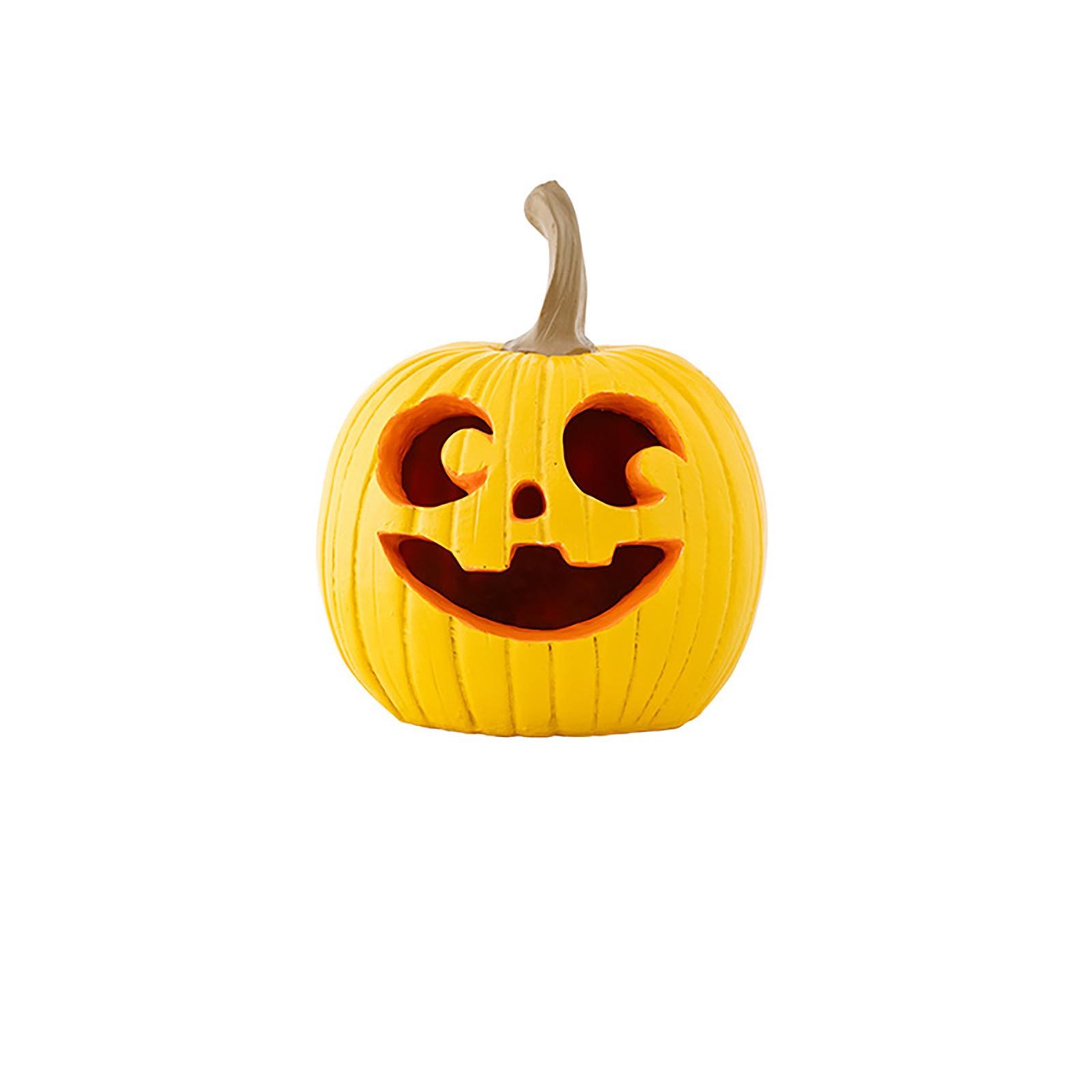 

Хэллоуинские украшения Четыре цвета Креативные декоративные смоляные украшения Домашние настольные фестивальные украшения One Size жёлтый