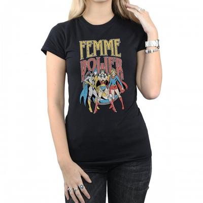 Womens/Ladies Femme Power Cotton Boyfriend T-Shirt
