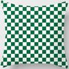 Green-tone Printed Square Pillowcase, Home Decoration, Car Sofa Cushion Cover