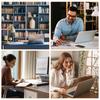 Office Desk Mat Protector Waterproof PU Leather Mouse Pad Writing Mat Simple Solid Color Desktop Keyboard Desk Pad PC Accessory