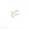 Copper Double Hanging 8-shaped Buckle Pendant For DIY Jewelry Making Craft Accessories