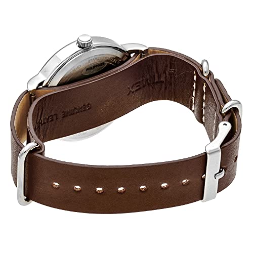TIMEX Weekender Men's Quartz Watch T2P495 Brass Calfskin Leather