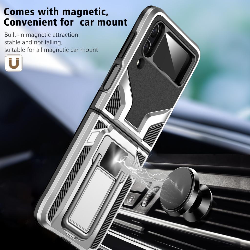 Dual Layer Protection Folding Case For Samsung Galaxy Z Flip 4 5g Flip3 Flip4 Flip 3 Ring Holder Cover For Samsung Z Flip4