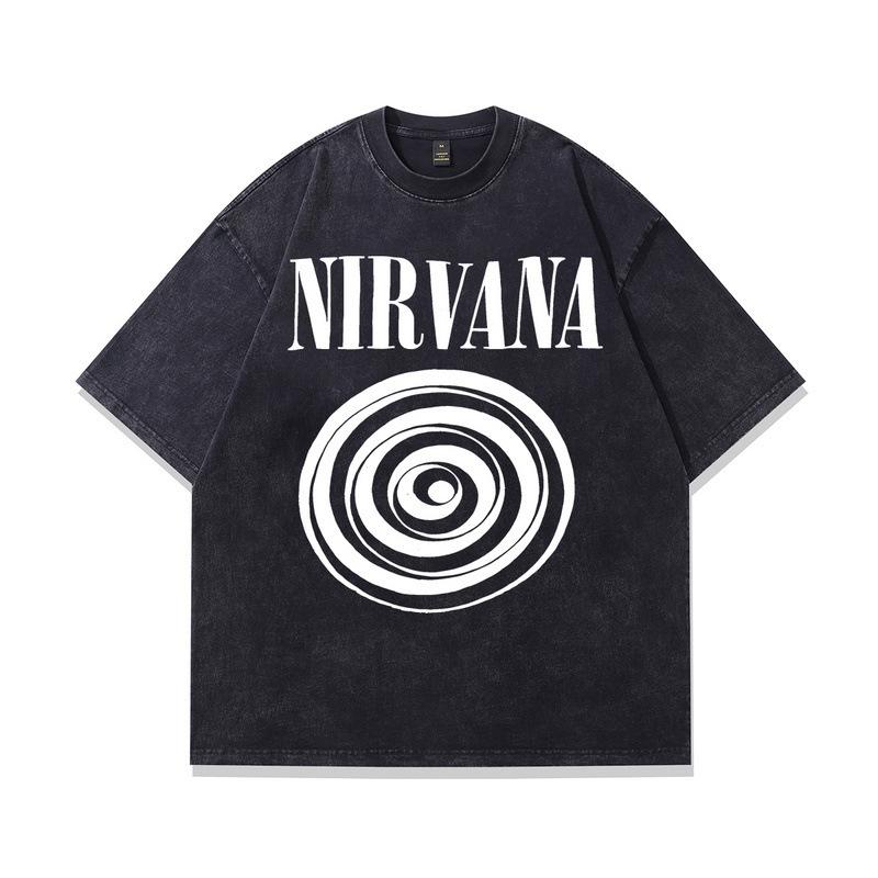 O Rock And Roll Men S And Women S Team Blockbuster Vintage Short-Sleeved Rsizet T-Shirt Print Ve S