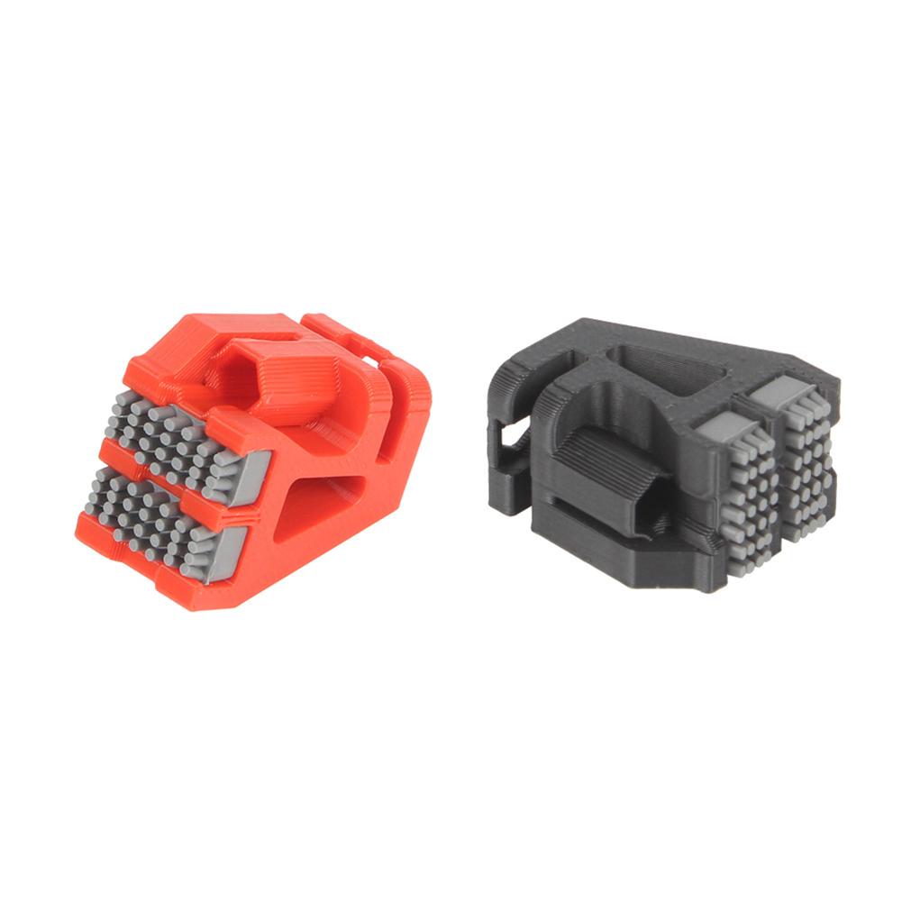 Dual Head Silicone Brush Compatible For BambuLab X1 X1C X1E P1P P1S 4Pcs Nozzle Wiper Heat Resistant Silicone Tips Set