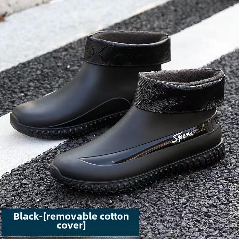 Men's Waterproof Non-Slip Rubber Rain Boots - Work and Fishing Shoes