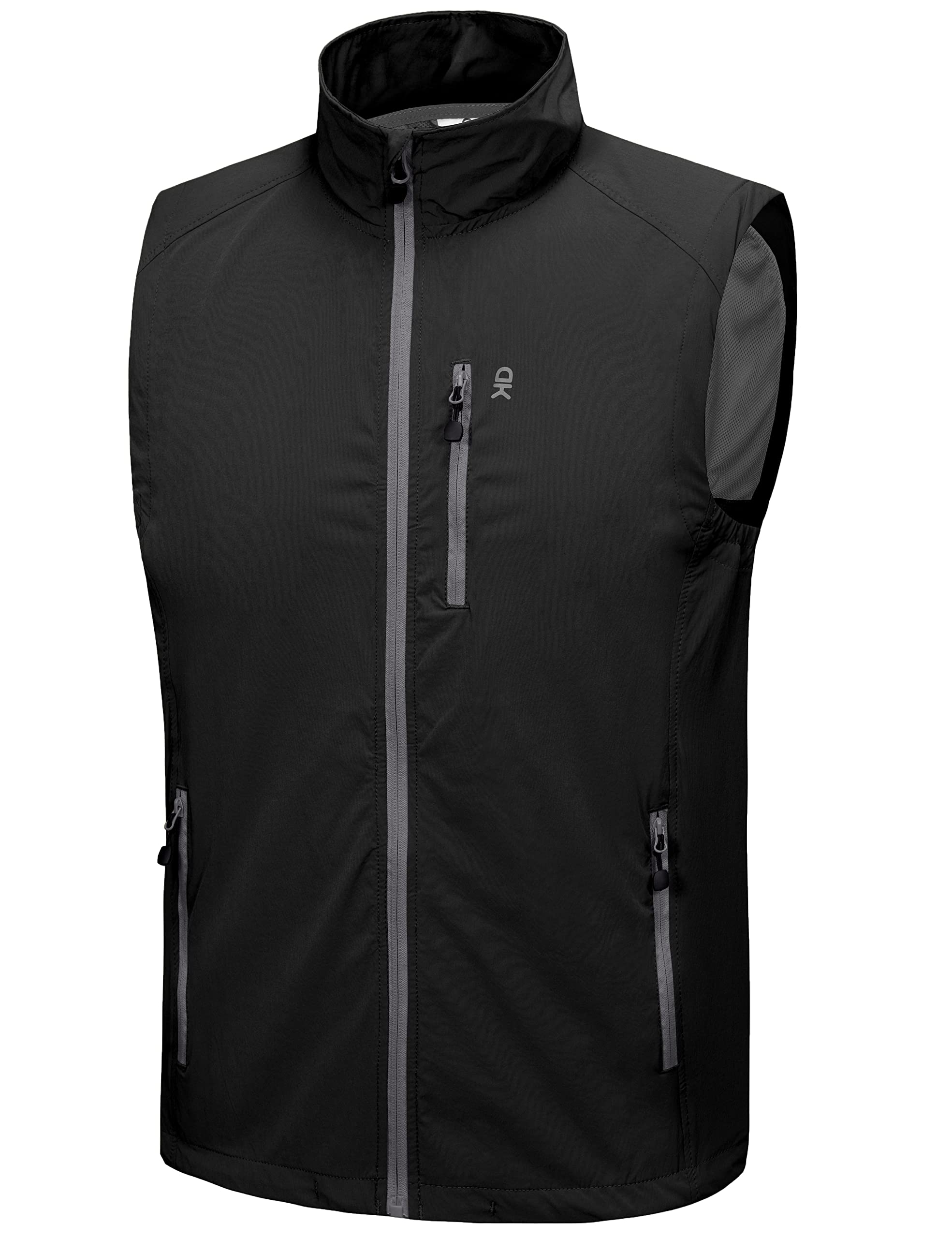 

Donkey Golf Vest Sleeveless Summer Golf Cycling Running Elastic Windproof Jacket Black L [Little Andy] Men s чорний