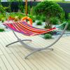 Hammock Frame, Garden Hammock Stand, Two-person, Metal, Gray, Strong, 250 Kg