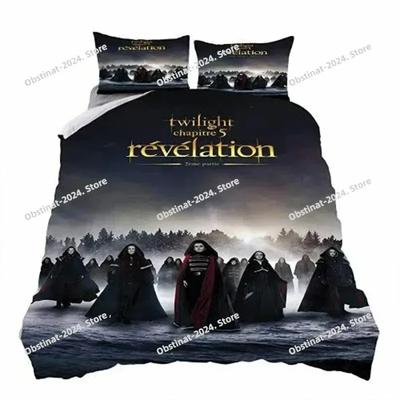 Twilight Saga Bedding Set Printed Bed Set With Pillowcase Bed Duvet Cover Soft Single Double Queen Super King Size Home Textile