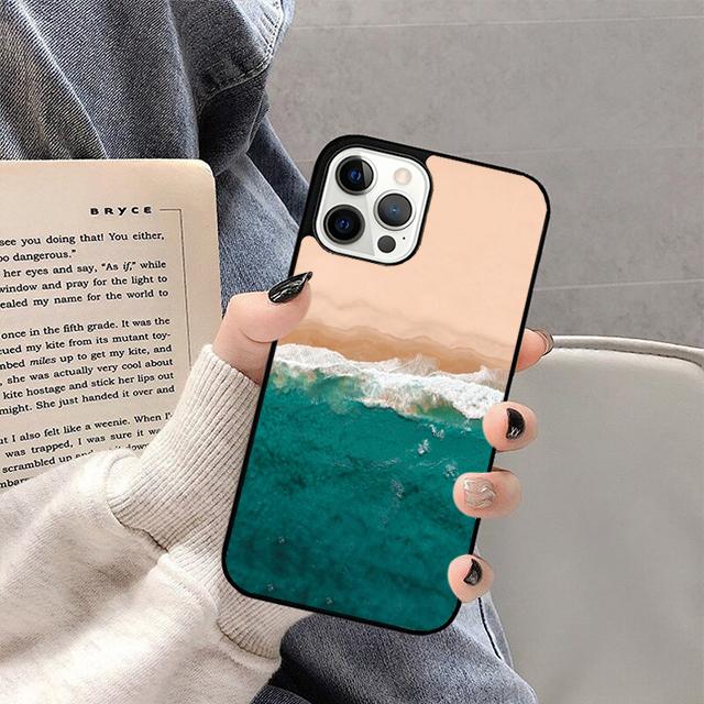 Blue Sea Ocean Waves Mobile Phone Cases Cover For iPhone 17 Air 16 15 14 12 13 11 Pro MAX Apple Plus Coque
