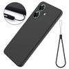 For Realme Note 60 Case Liquid Silicone Anti-Scratch Phone Cover with Hand Strap