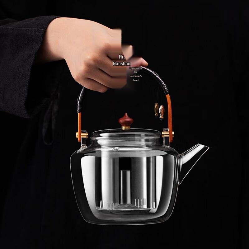 Nanshan Mr. Qingqu Side Handle Glass Teapot