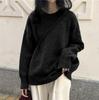 Retro Design Soft Waxy Round Neck Pullover Sweater Women's Autumn and Winter New Loose Lazy Wind Knitted Sweater Top