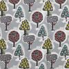 Quarter Report Moomin Eyeglass Forest W20 x H20cm in (MOOMIN) Cloth, Scenery, Gray, Approx. [Made Japan]
