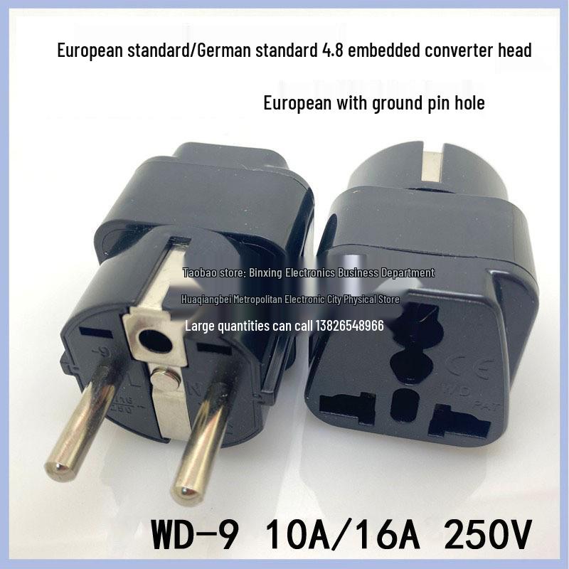 

Европейский стандартный дорожный адаптер питания вилка для немецкого, французского, голландского, корейского, польского использования (WD-9) White Export Only