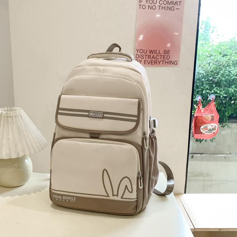 Женский рюкзак большой вместимости нейлоновый водоотталкивающий студенческий цветной — фото 15