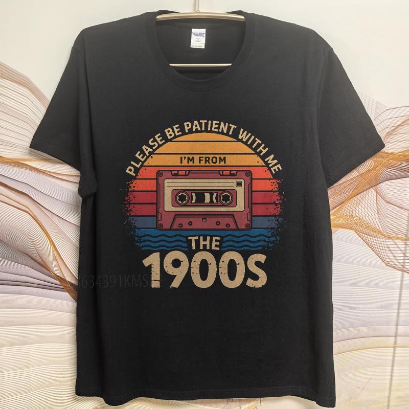 Big size summer Boys t shirt Please Be Patient With Me Im From The 1900s Short Sleeve Workout Oneck Tee shirt cotton men top