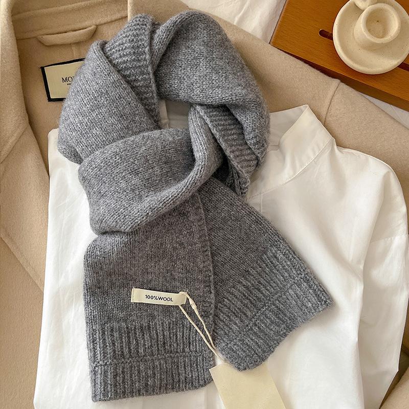 

Luxury Winter Wool Cashmere Scarf for Women Warm Pashmina Brand Foulard Female Shawls Wraps Thick Soft Bufanda Scarves Stole 160X20cm