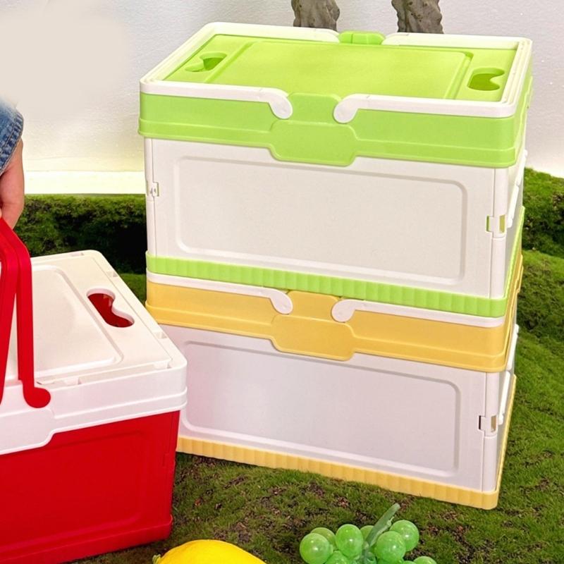 Waterproof Folding Container with Lid for Camping Home Use Outdoor Gear Storage Organiser for Small Spaces