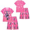 19770 Kids Girls Lily Lovebraids Printed Casual Short Sleeves T-Shirt Pants Shorts Clothes Sets