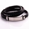 Trendy Retro Long Multi-layer Leather Braided Bracelet Fashion Charm Man Bracelet Hip Hop Punk Jewelry Accessories Party Gift