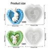 Heart Rabbit Silicone Molds for Candle Soap Chocolate Cake Decoration Multipurpose Silicone Candle Mould for Epoxy Resin