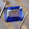 12 Cts Heated Ceylon Blue Sapphire Emerald Cut Certified Loose Gemstone I386 W8c58