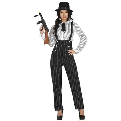 Fiestas Guirca Damen/Damen Gangster Kostümset