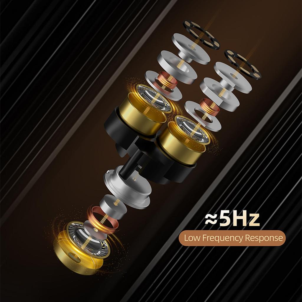 Linsoul KZ Vader Pro Hybrid Earphones with Three Dynamic Drivers Per Side, Professional Built-in Filters, Two Professionally Tuned Sound Profiles,