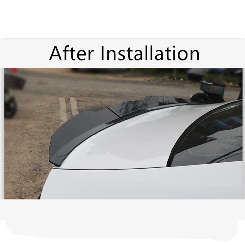 Glossy Black Adjustable Car Rear Trunk Spoiler Lip Roof Tail Wing For Car Sedan