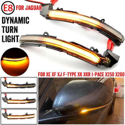Dynamic Blinker For Jaguar XE XF XJ F-TYPE XK XKR I-PACE X250 X260 X760 X351 X152 X150 Side Mirror Light LED Turn Signal