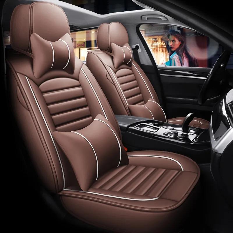 Five-seat Full Envelope Car Cushion Four Seasons Universal Car Seat Cover Leather Wear-resistant Dirty Breathable Car Seat Cover
