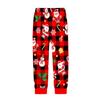 Kids Boys Girls Cartoon Santa Claus Christmas Tree Elk Print Long Sleeves T-Shirt Top Pants Trousers Clothes Set