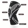 1 Pezzo Manicotto di Supporto per Ginocchio a Compressione Elastico Traspirante Ginocchiere Tutore Molle Palestra Sport Protezione Pallacanestro Pallavolo Corsa