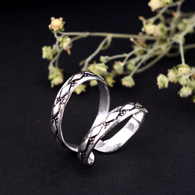 Adjustable Thumb Arthritis Ring – Silver Splint Ring, Joint Support Jewelry Gift