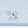 Nishikawa Snoopy Bath Towel 60x120cm Washable Cotton Unspun Yarn Soft and Fluffy Imabari Name Embroidery Embroidery Blue XT16370604 PN6601TW Rain 100%