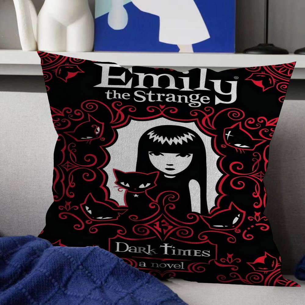 

Comics Emily The Strange Pillow Cover Design cushion Cover decor Holiday Decorati 12x12Inch