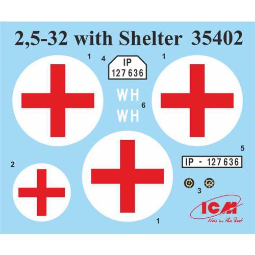 ICM 1/35 Scale German Opel Ambulance 2 5-32 Plastic Model